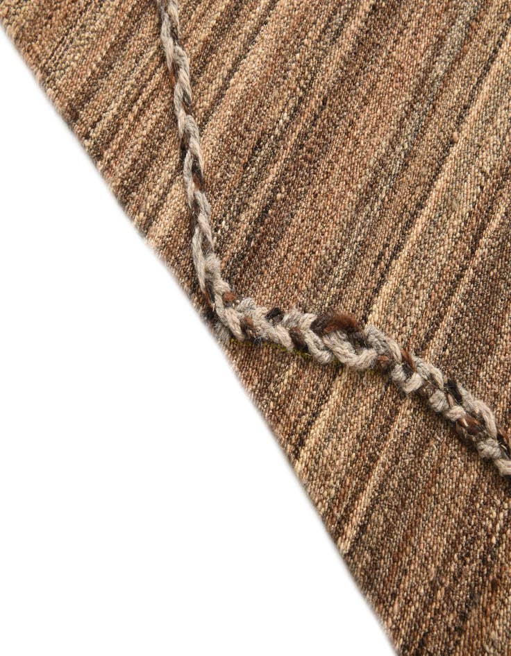 Detail image of 4' 2 x 6'  Hand Woven Kilim Modern Wool Rug