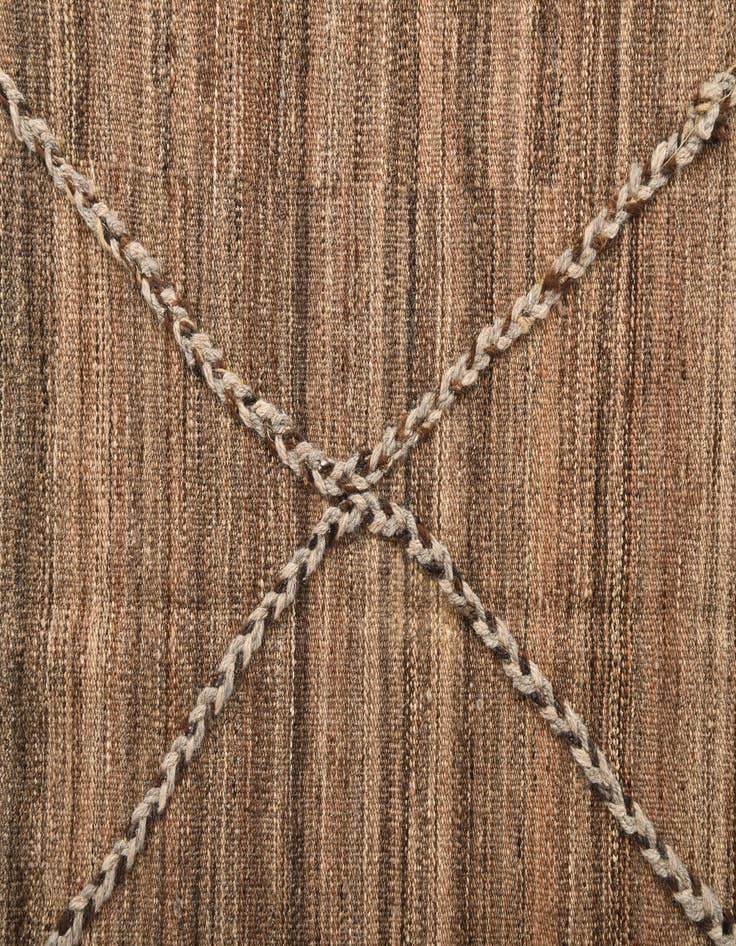 Detail image of 4' 2 x 6'  Hand Woven Kilim Modern Wool Rug