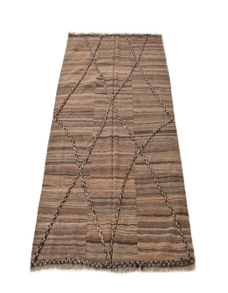 Detail image of 4' 3 x 5' 11  Hand Woven Kilim Modern Wool Rug