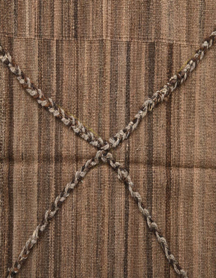 Detail image of 4' 3 x 5' 11  Hand Woven Kilim Modern Wool Rug