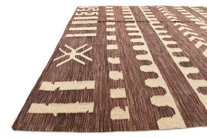 5' 9 x 7' 4 Hand Woven Kilim Modern Wool Rug