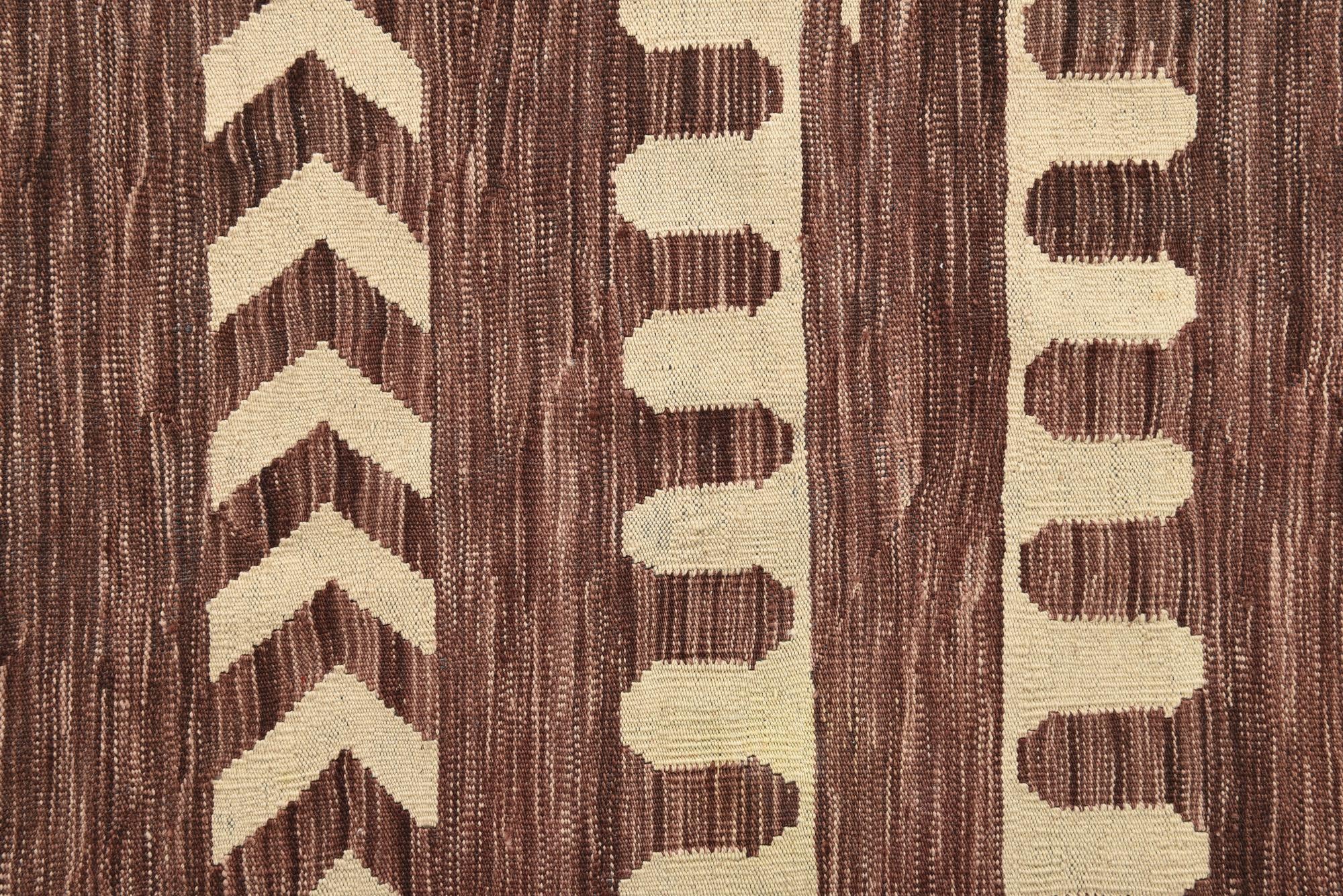 5' 9 x 7' 4 Hand Woven Kilim Modern Wool Rug