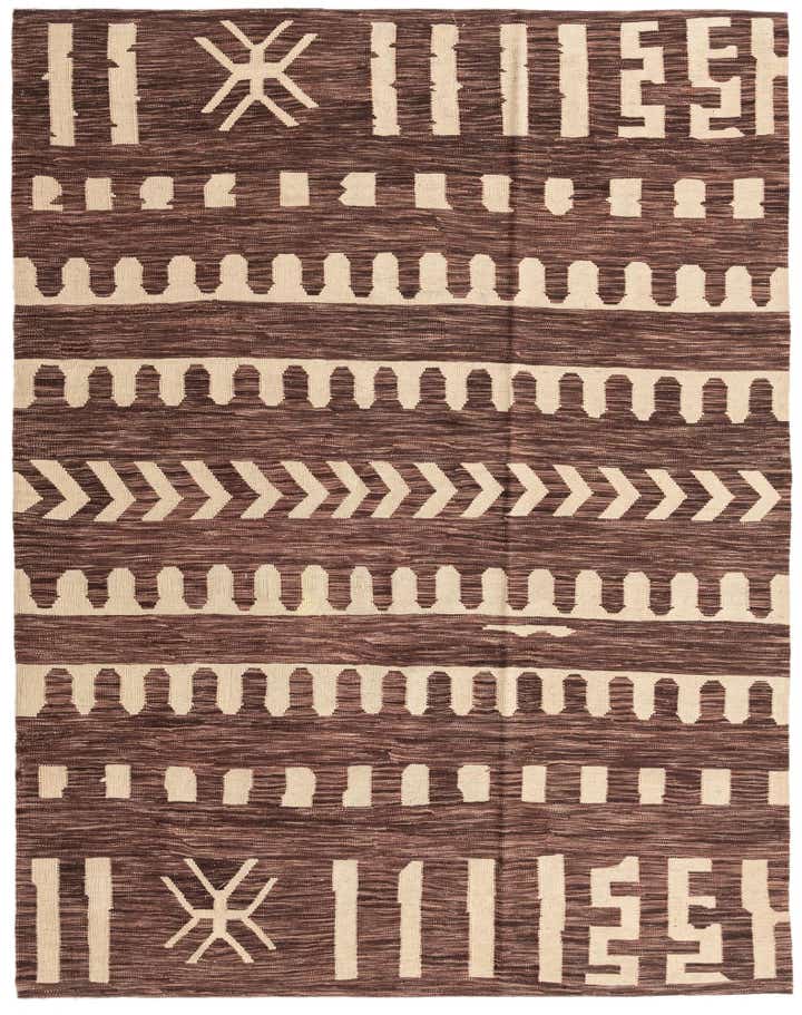 5' 9 x 7' 4 Hand Woven Kilim Modern Wool Rug