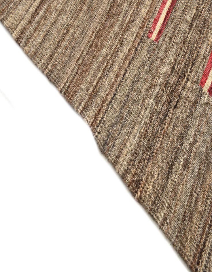 Detail image of 4' 2 x 5' 10  Hand Woven Kilim Modern Wool Rug