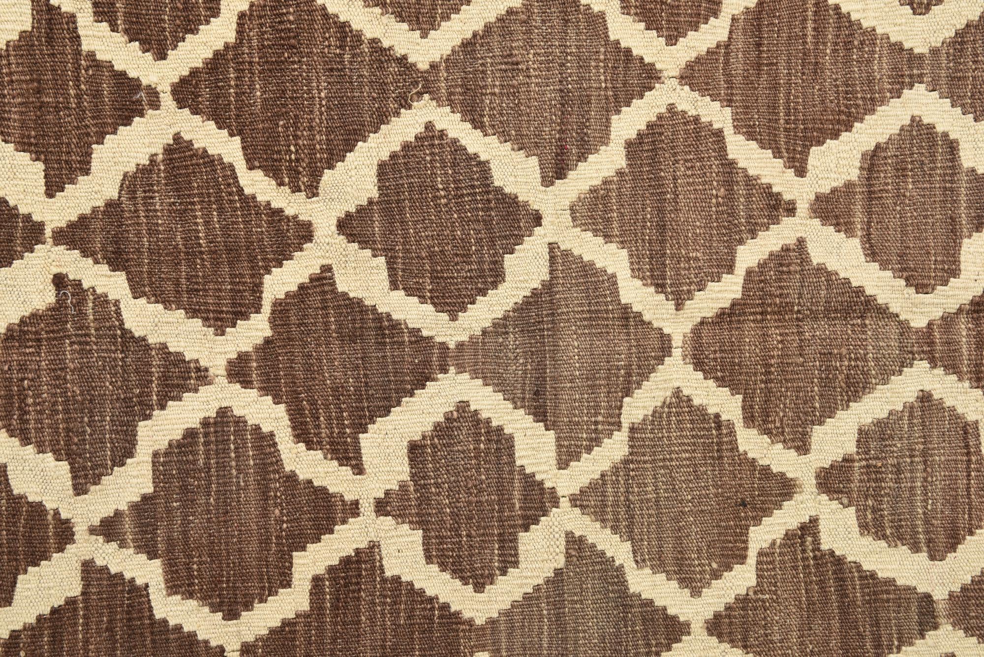 4' 2 x 6' 1 Hand Woven Kilim Modern Wool Rug