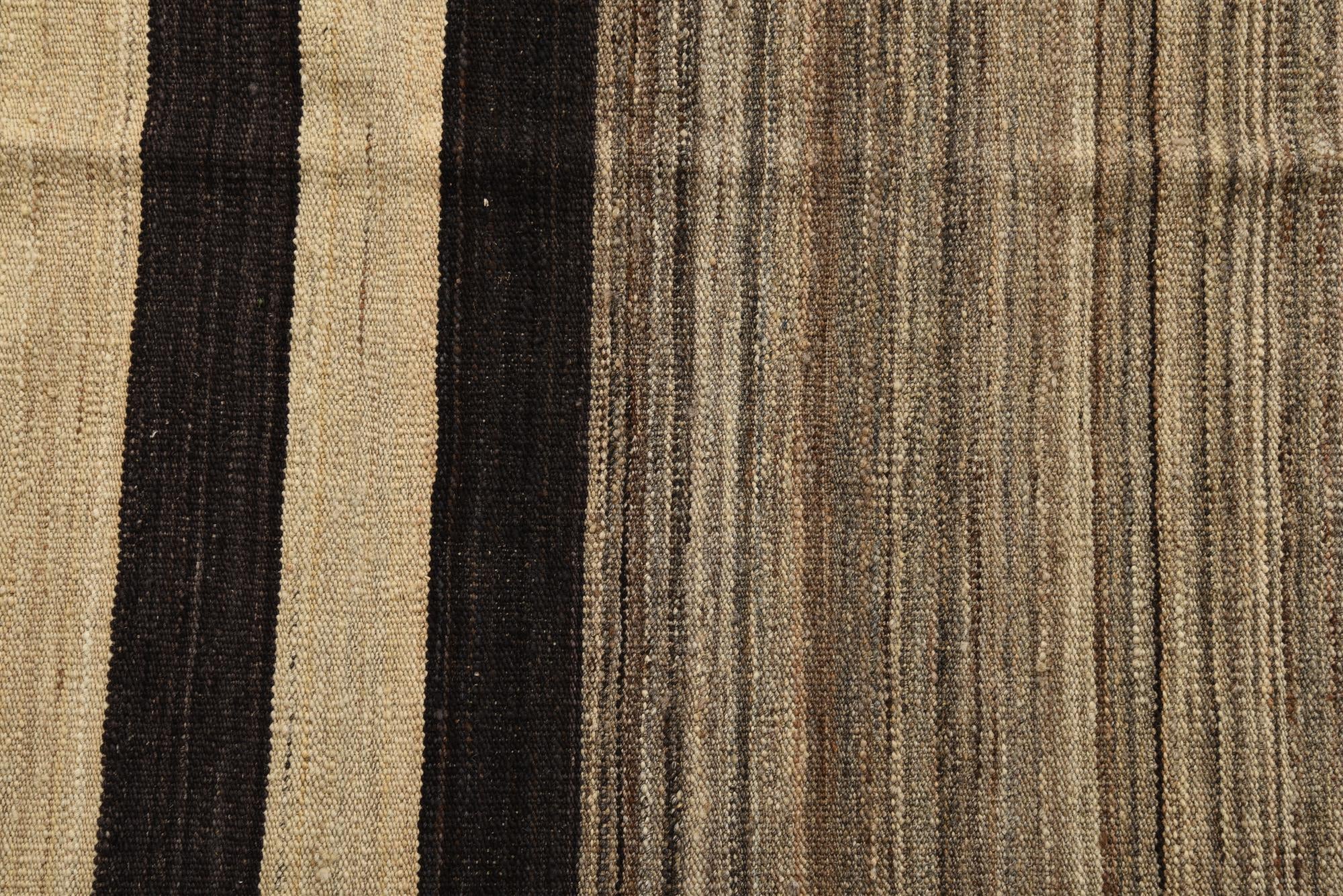 4' 1 x 5' 10 Hand Woven Kilim Modern Wool Rug