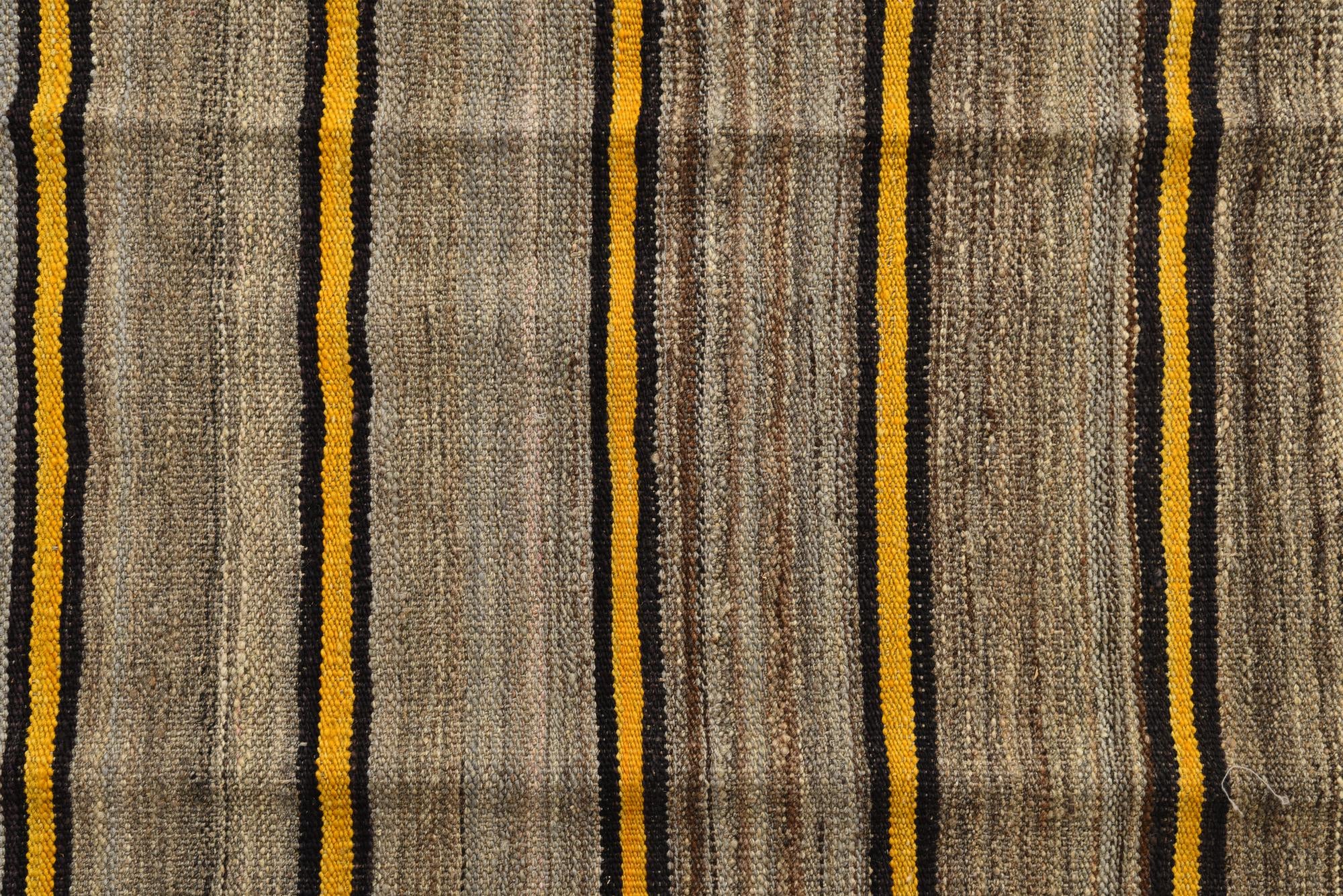 4' 2 x 5' 10 Hand Woven Kilim Modern Wool Rug