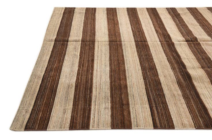 Detail image of 6' 9 x 11' 11 Hand Woven Kilim Modern Wool Rug