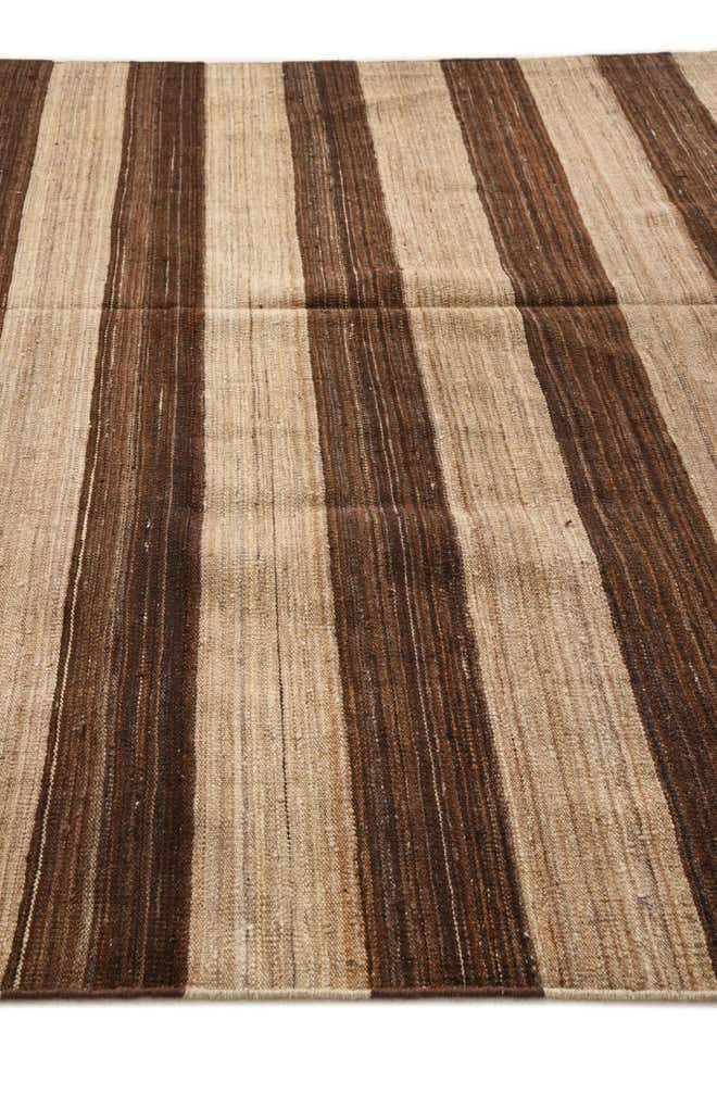 6' 9 x 11' 11 Hand Woven Kilim Modern Wool Rug