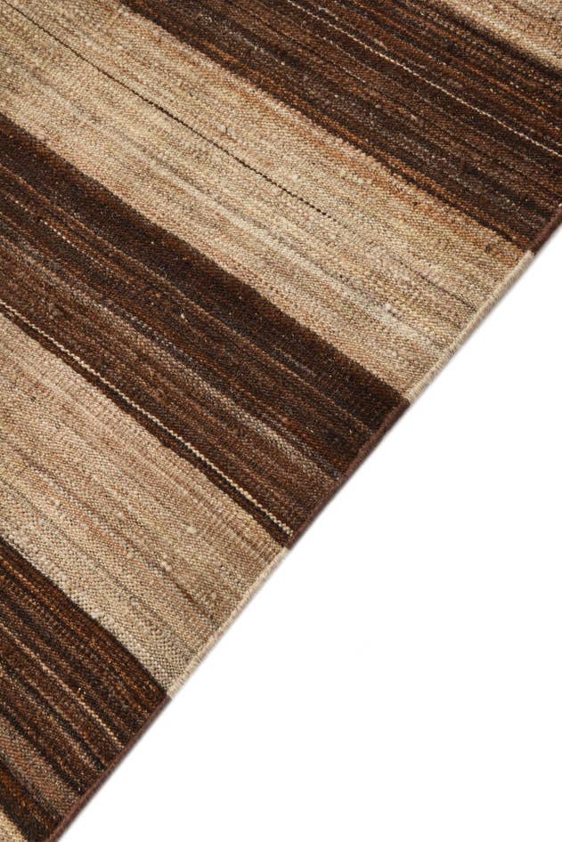 Detail image of 6' 9 x 11' 11 Hand Woven Kilim Modern Wool Rug
