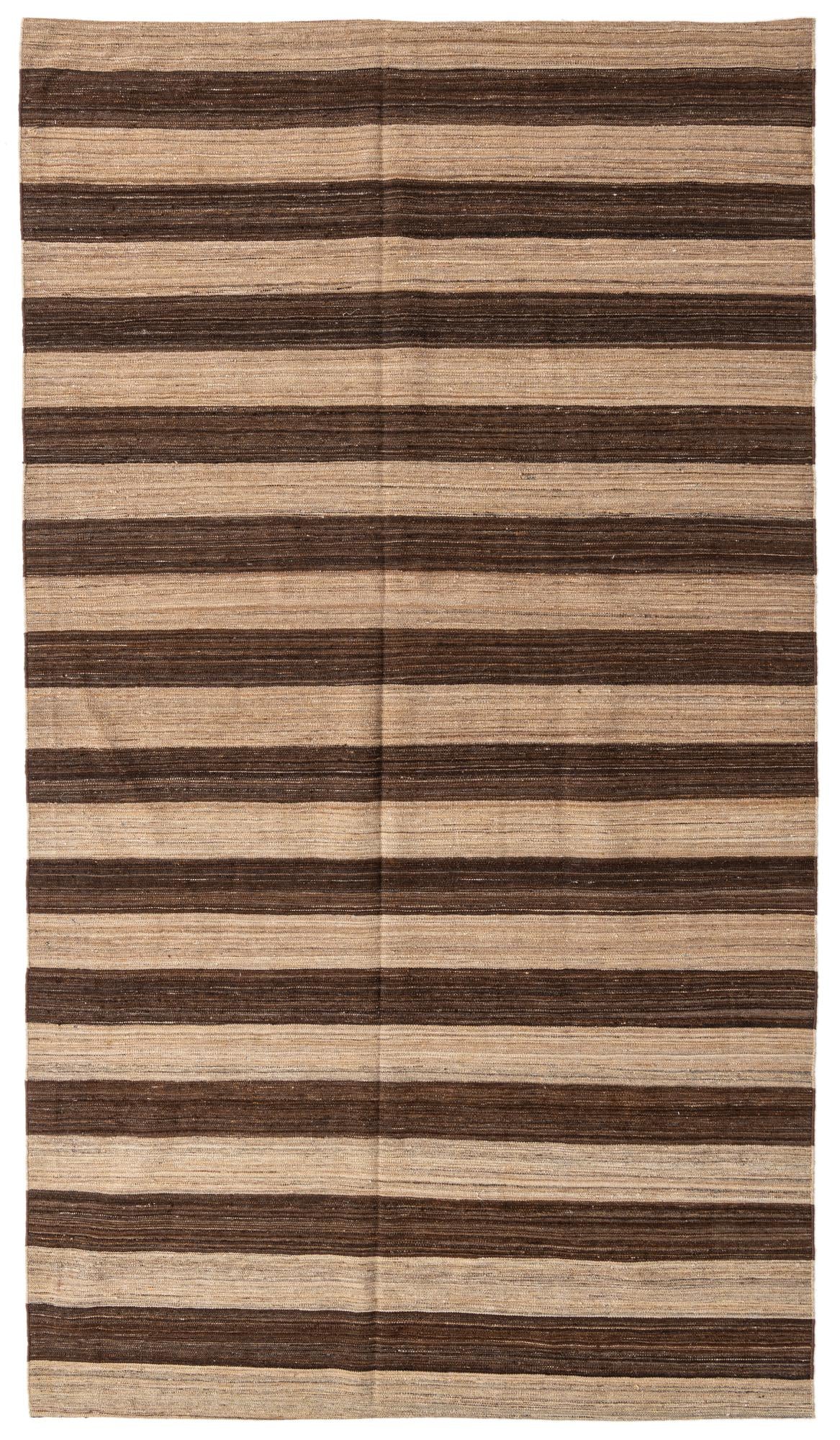 6' 9 x 11' 11 Hand Woven Kilim Modern Wool Rug