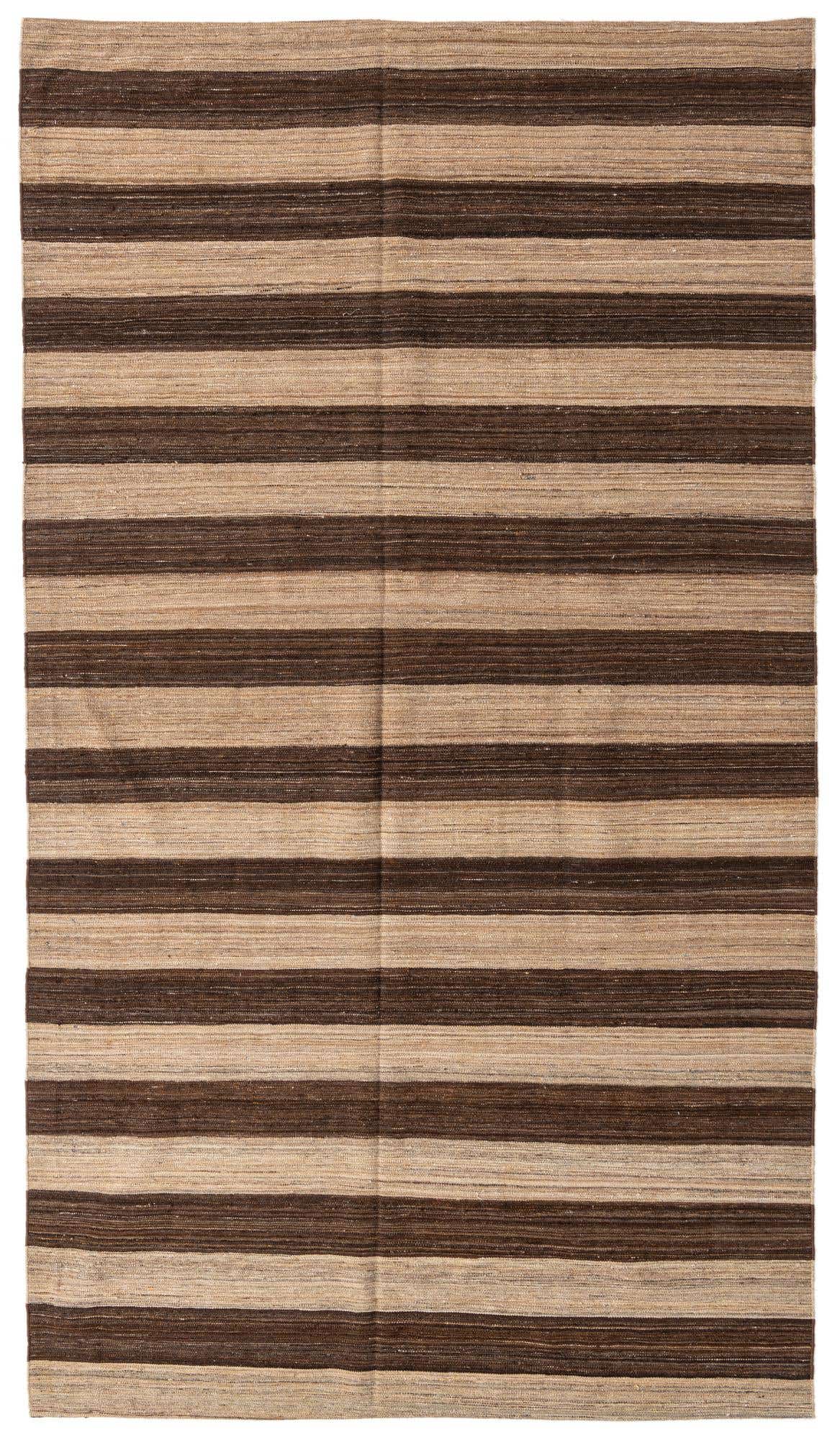 6' 9 x 11' 11 Hand Woven Kilim Modern Wool Rug