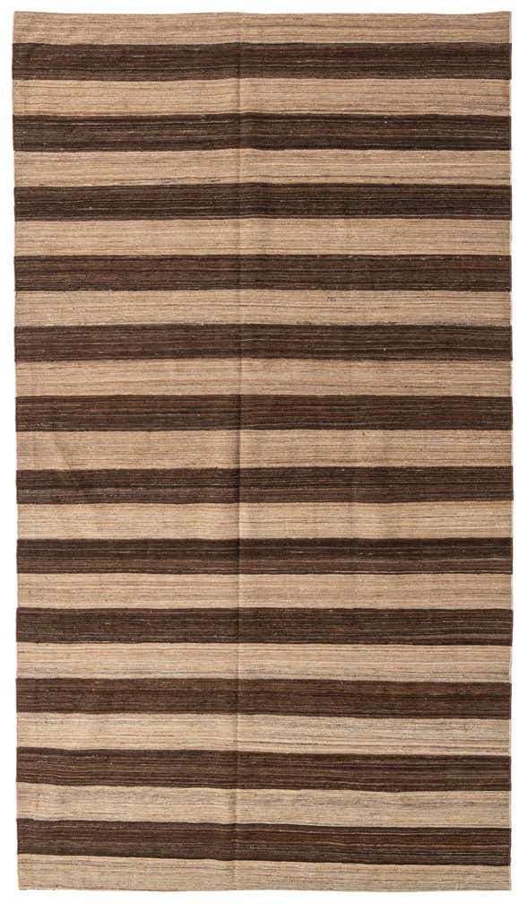 6' 9 x 11' 11 Hand Woven Kilim Modern Wool Rug