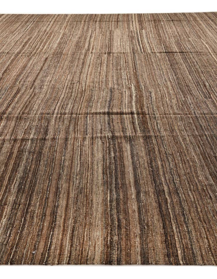 Detail image of 12' 3 x 13' 5  Hand Woven Kilim Modern Wool Rug