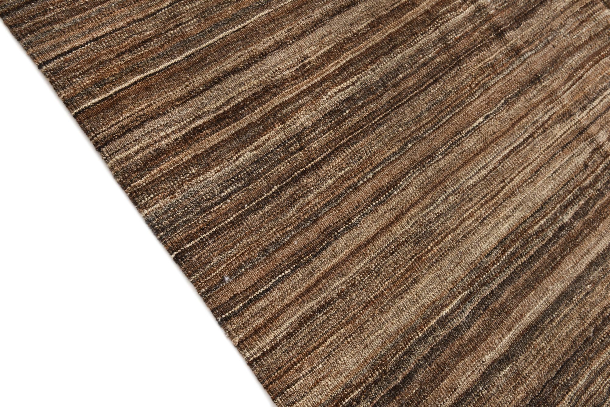 12' 3 x 13' 5 Hand Woven Kilim Modern Wool Rug