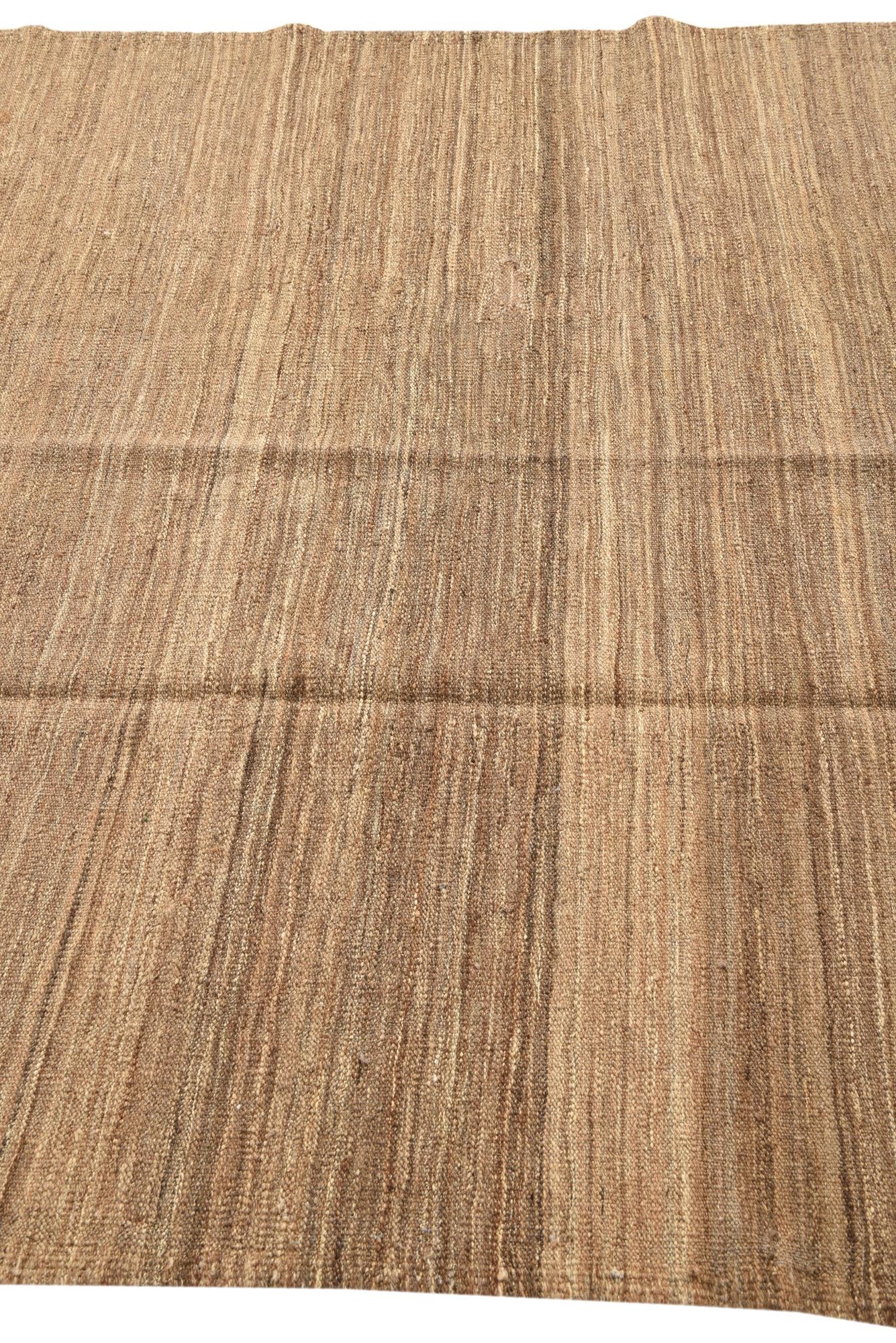 5' 4 x 7' Hand Woven Kilim Modern Wool Rug