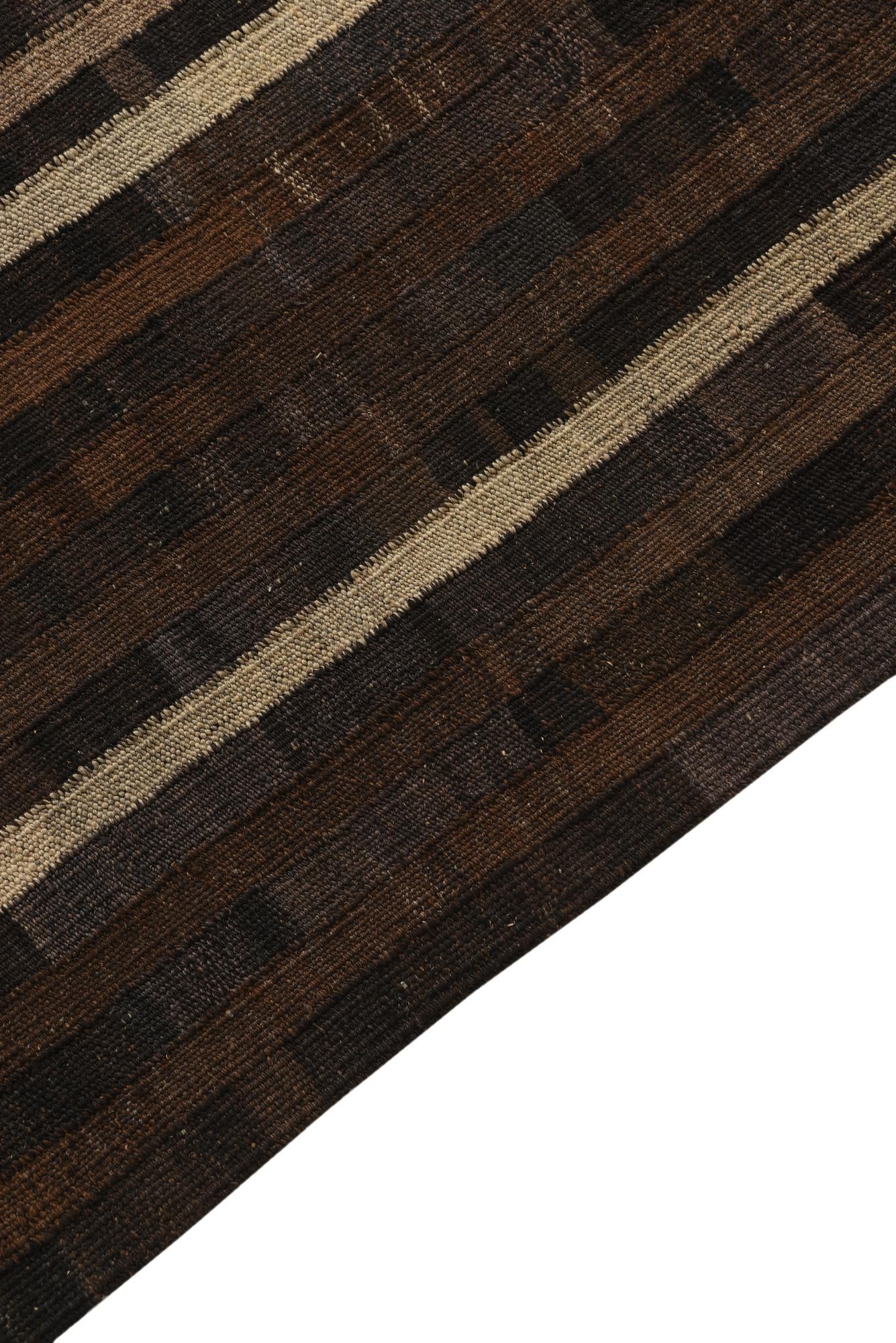 5' x 6' 3 Hand Woven Kilim Modern Wool Rug