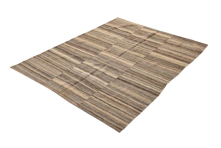 4' 3 x 5' 10 Hand Woven Kilim Modern Wool Rug