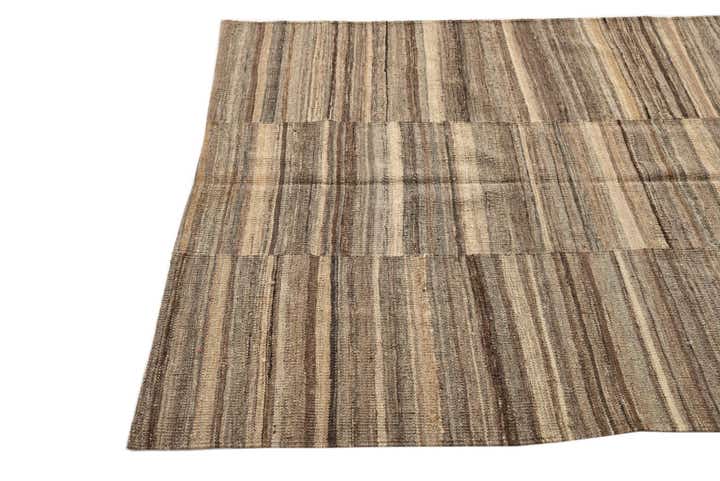 4' 3 x 5' 10 Hand Woven Kilim Modern Wool Rug
