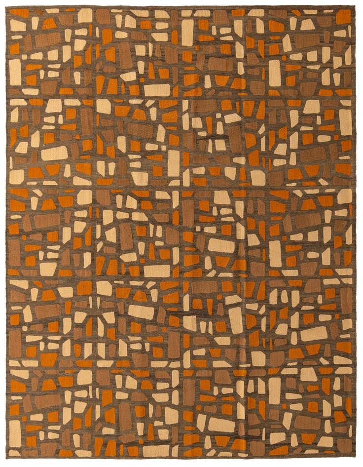 Detail image of 8' 3 x 10' 1 Hand Woven Kilim Modern Rug