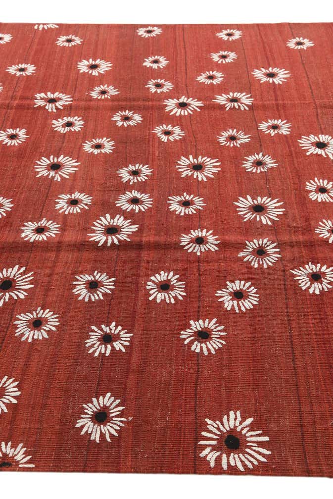 7' 3 x 9' 9 Hand Woven Kilim Modern Rug