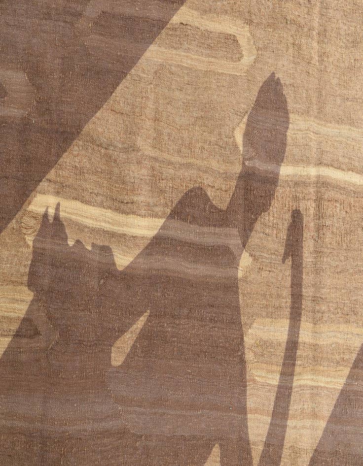 Detail image of 6' 3 x 9' 6  Hand Woven Kilim Modern Wool Rug