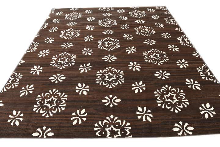 8' 7 x 9' 9 Hand Woven Kilim Modern Rug