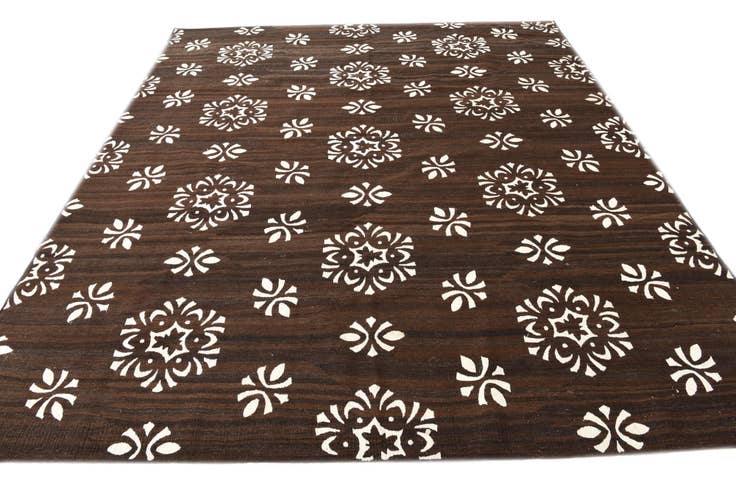 Detail image of 8' 7 x 9' 9 Hand Woven Kilim Modern Rug
