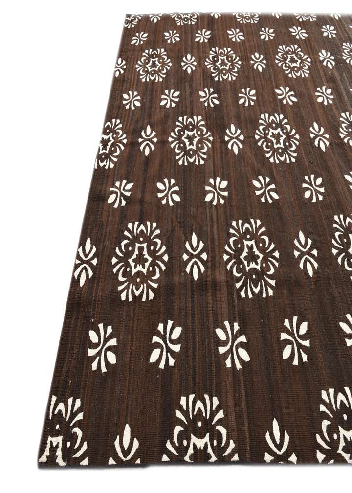 8' 7 x 9' 9 Hand Woven Kilim Modern Rug