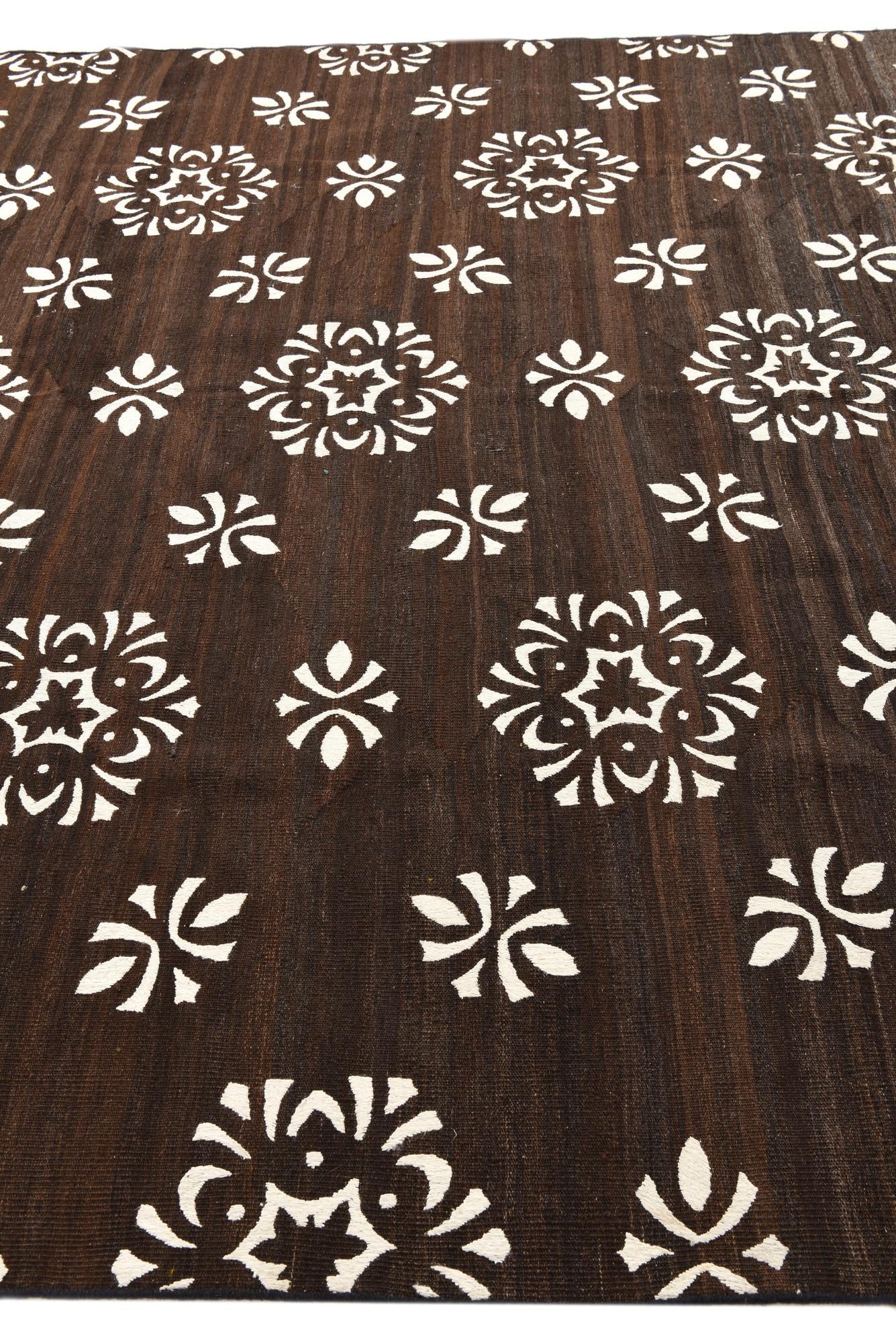 8' 7 x 9' 9 Hand Woven Kilim Modern Rug