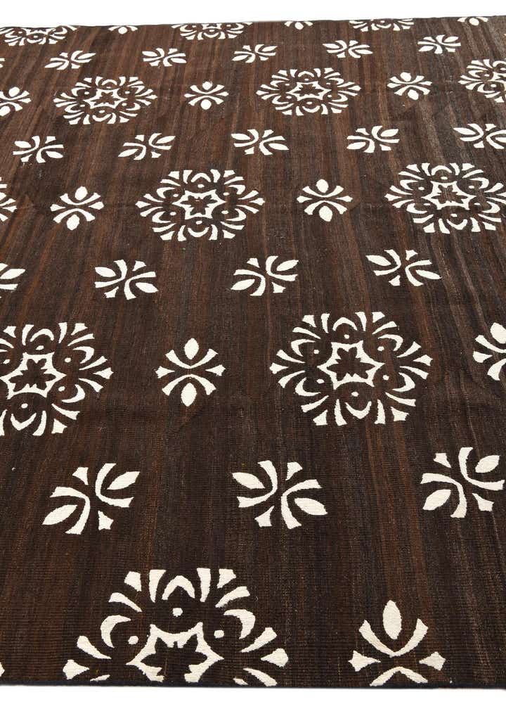 8' 7 x 9' 9 Hand Woven Kilim Modern Rug