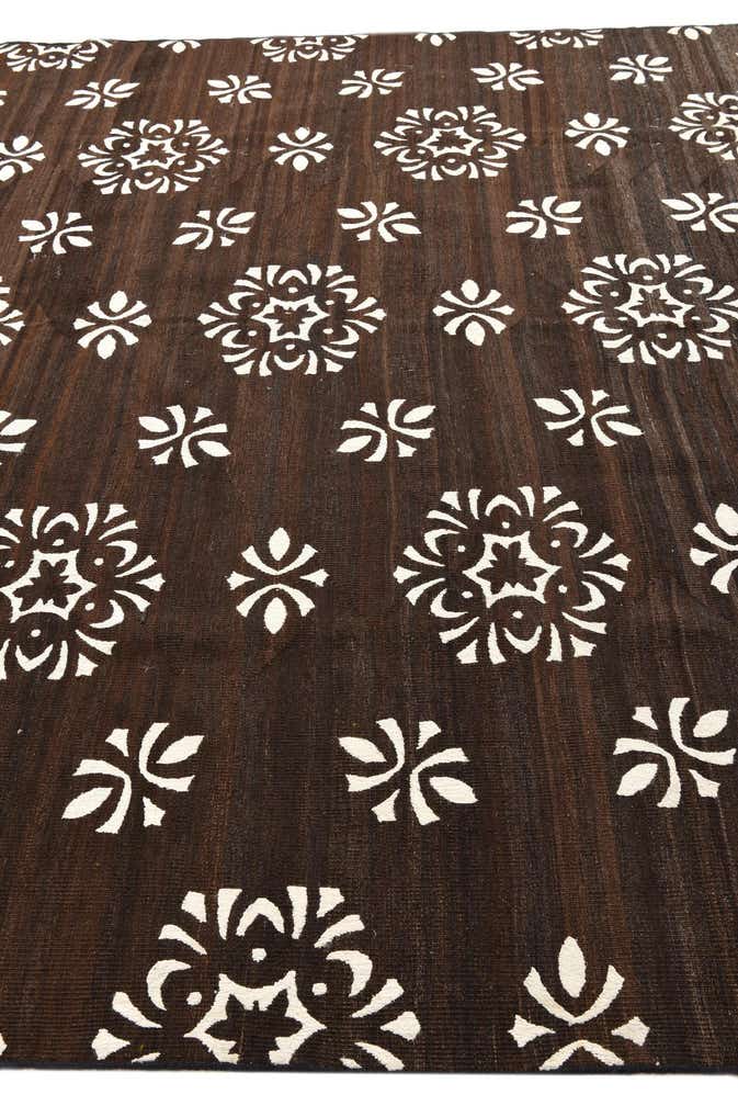 8' 7 x 9' 9 Hand Woven Kilim Modern Rug