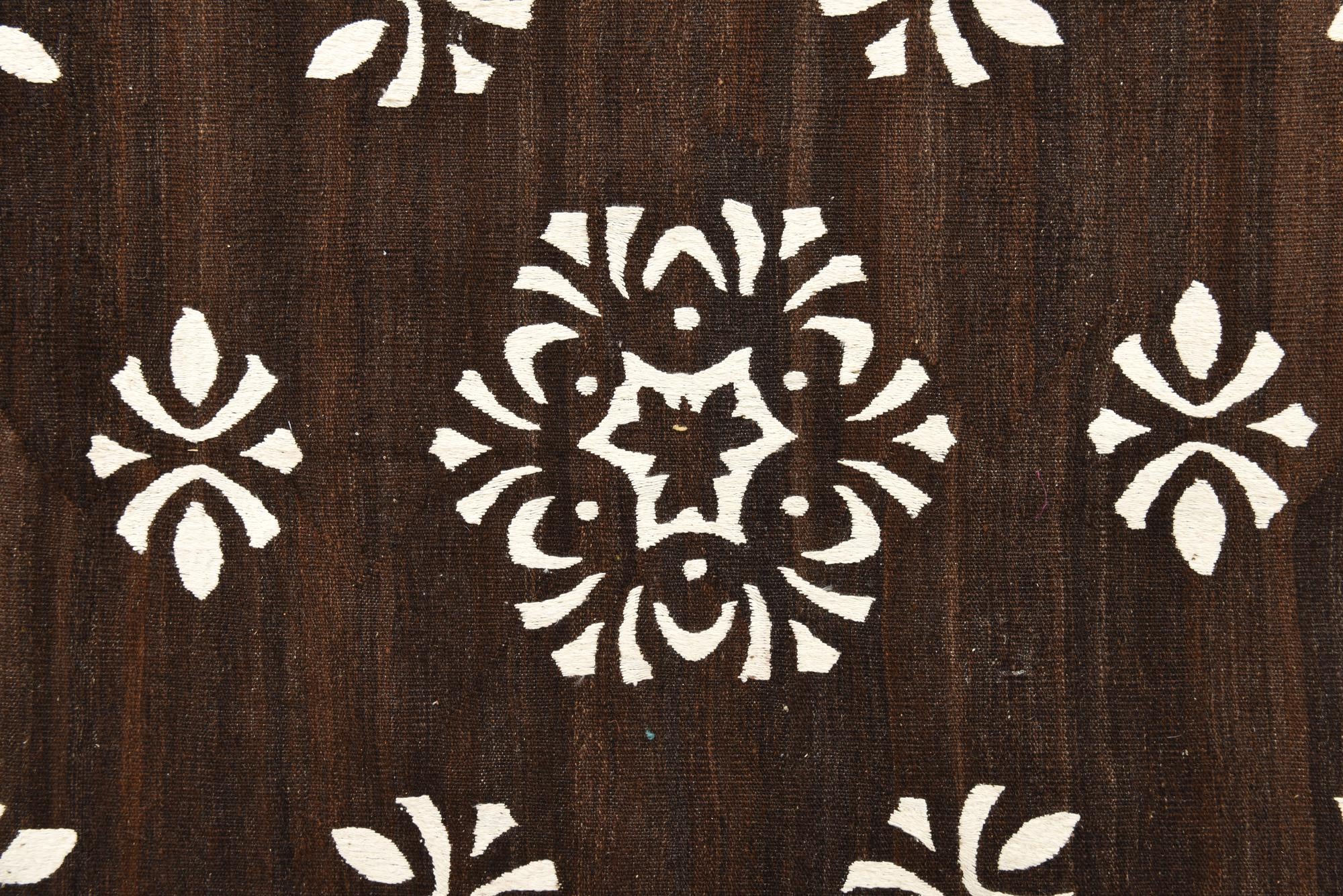 8' 7 x 9' 9 Hand Woven Kilim Modern Rug