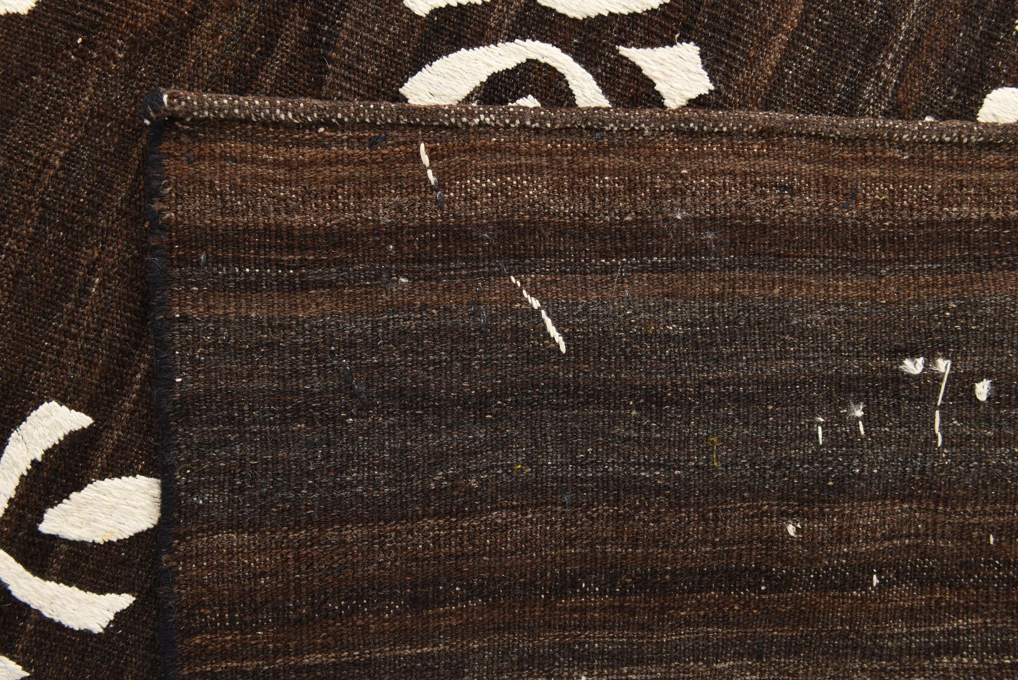 8' 7 x 9' 9 Hand Woven Kilim Modern Rug