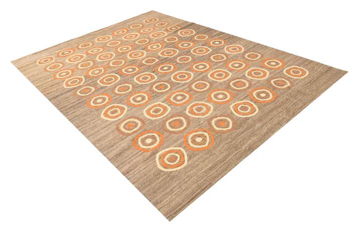6' 11 x 9' 8 Hand Woven Kilim Modern Rug