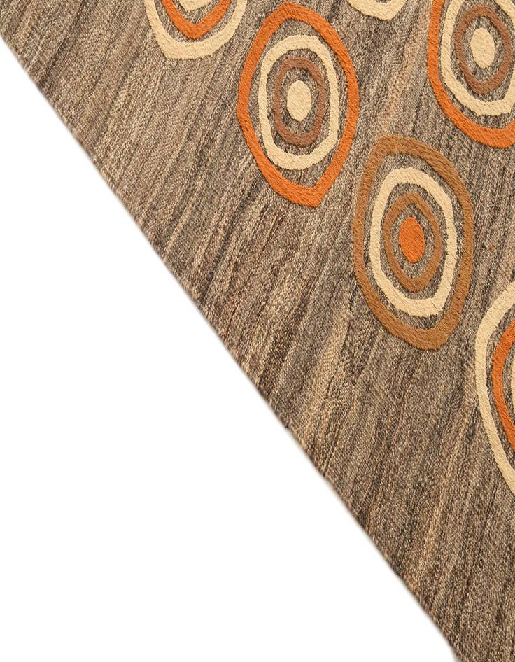 Detail image of 6' 11 x 9' 8 Hand Woven Kilim Modern Rug