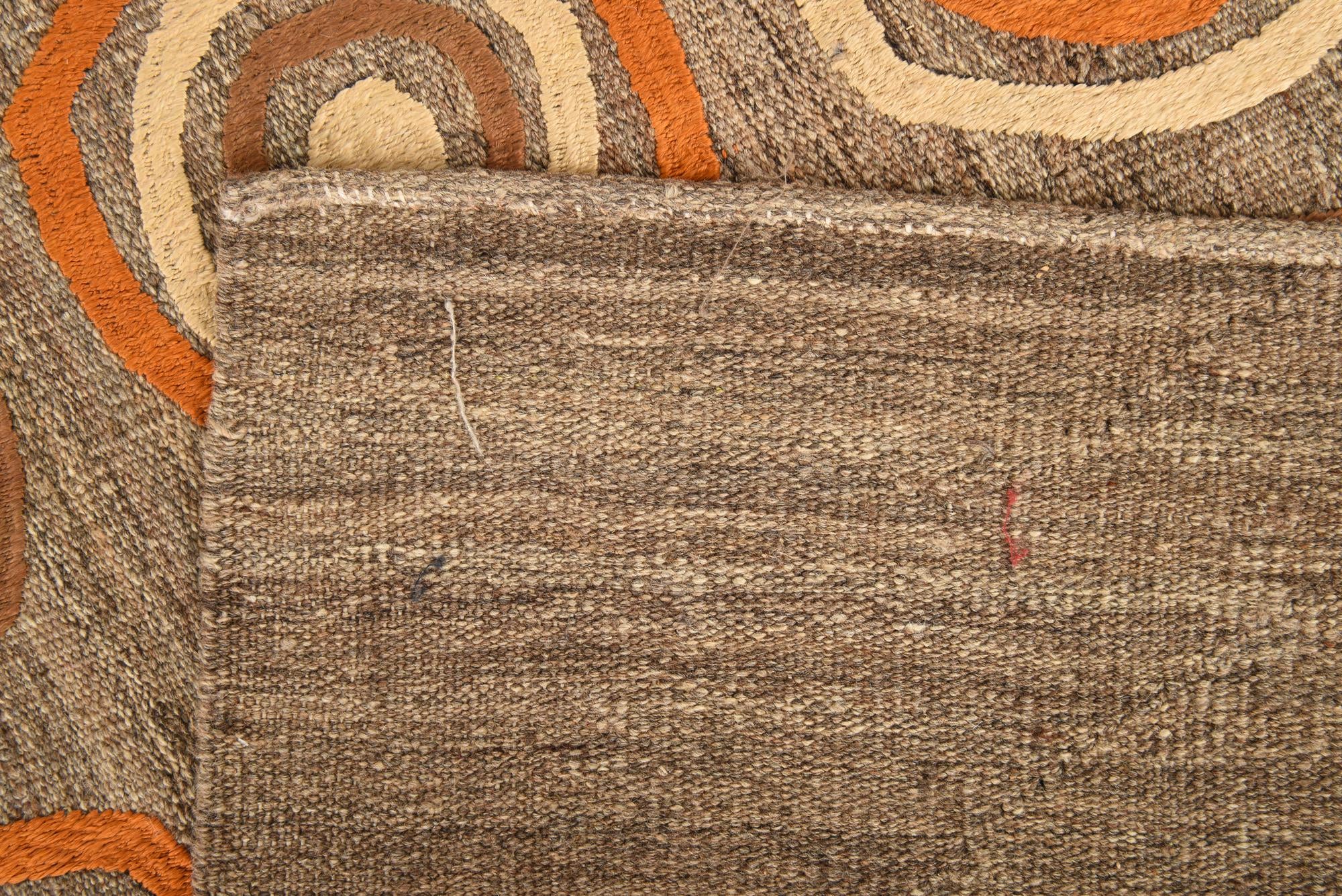6' 11 x 9' 8 Hand Woven Kilim Modern Rug