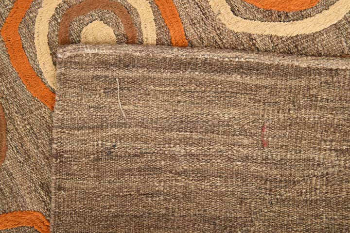 6' 11 x 9' 8 Hand Woven Kilim Modern Rug