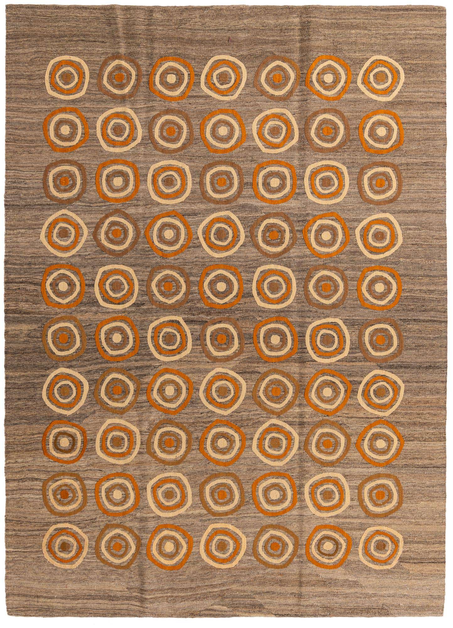 6' 11 x 9' 8 Hand Woven Kilim Modern Rug