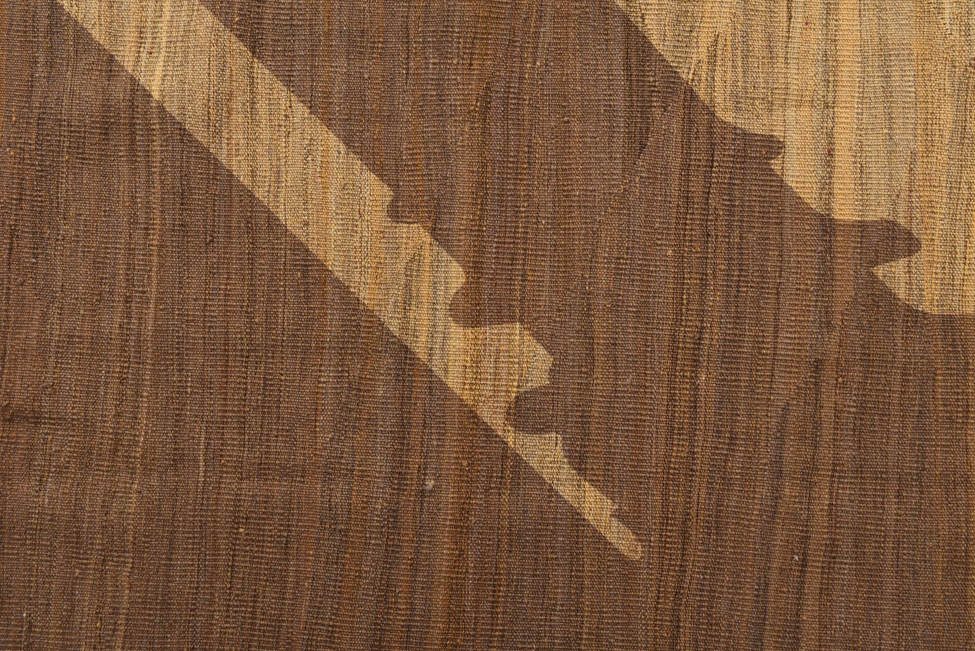 6' 2 x 8' 9 Hand Woven Kilim Modern Wool Rug