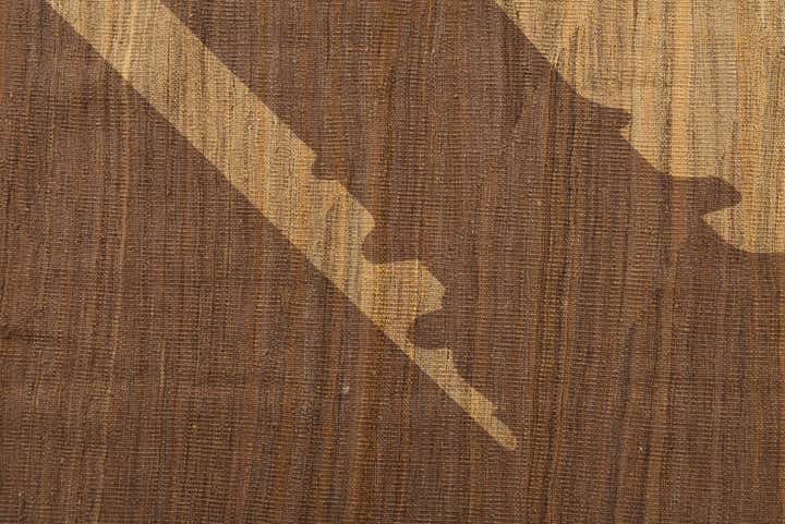 6' 2 x 8' 9 Hand Woven Kilim Modern Wool Rug