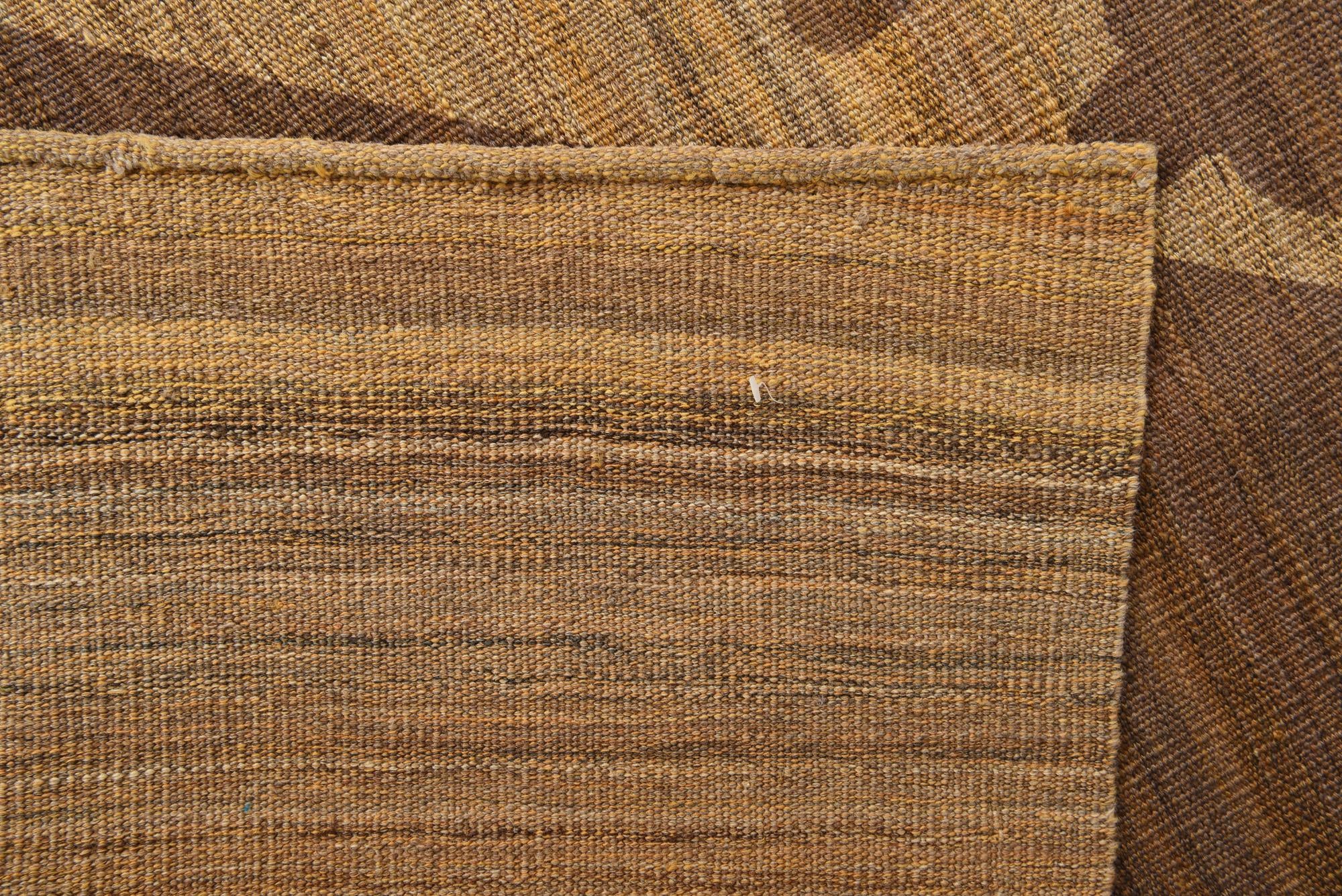 6' 2 x 8' 9 Hand Woven Kilim Modern Wool Rug