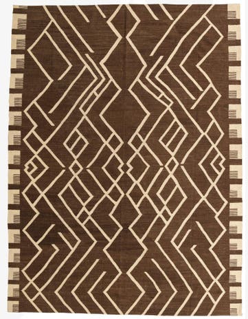 8' 8 x 11' 7 Hand Woven Kilim Modern Wool Rug