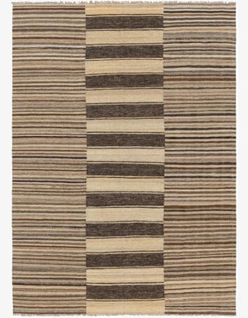 5' 5 x 7' 9 Hand Woven Kilim Modern Wool Rug