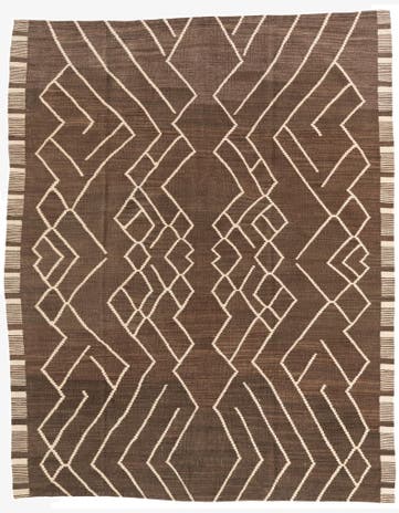 6' 3 x 7' 9 Hand Woven Kilim Modern Wool Rug