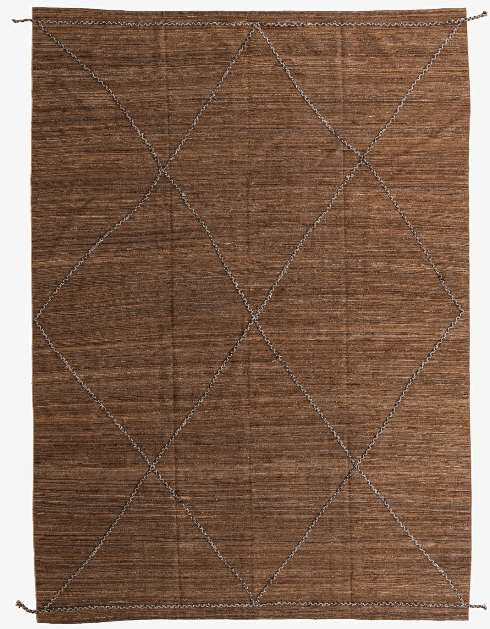 9' 5 x 13' 1  Hand Woven Kilim Modern Wool Rug