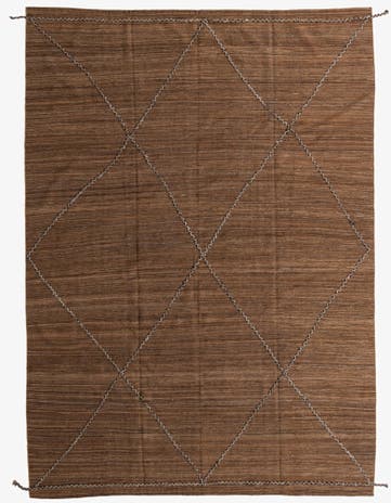 9' 5 x 13' 1 Hand Woven Kilim Modern Wool Rug