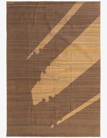 6' 2 x 8' 9 Hand Woven Kilim Modern Wool Rug