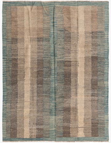 5' x 6' 8 Hand Woven Kilim Modern Wool Rug