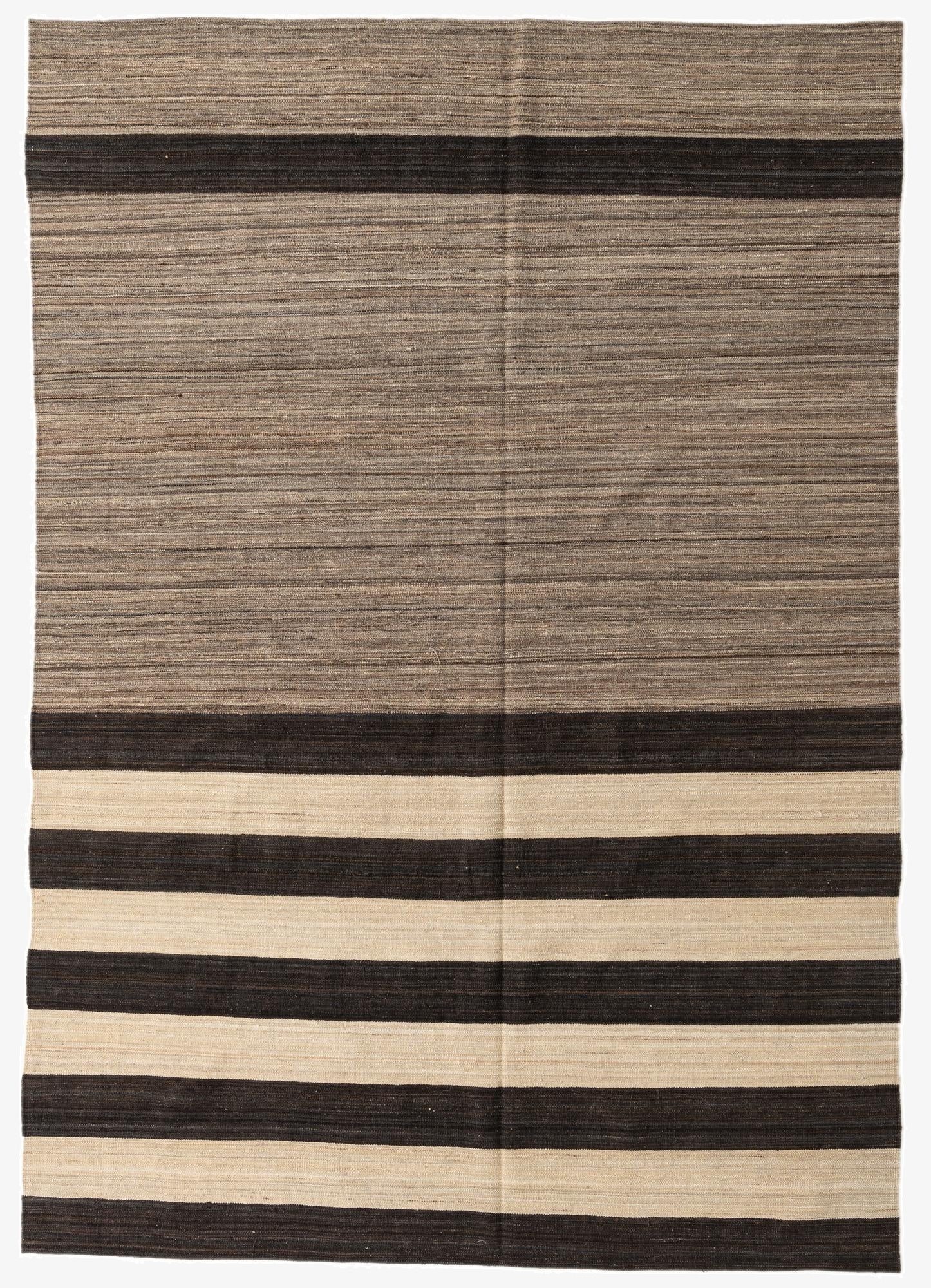 6' 9 x 9' 8  Hand Woven Kilim Modern Wool Rug